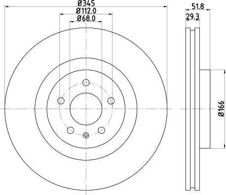 HELLA 8DD 355 124-061 - Disque de frein cwaw.fr