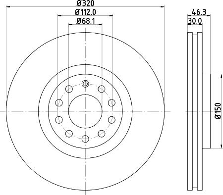 HELLA 8DD 355 124-191 - Disque de frein cwaw.fr