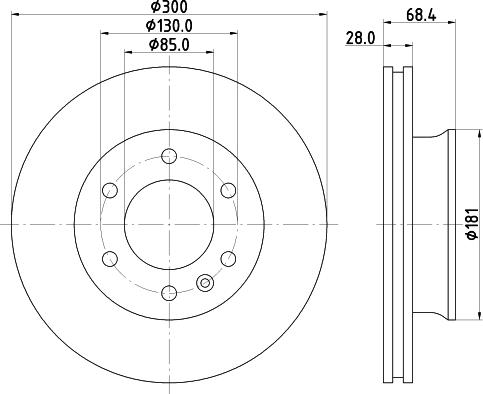 HELLA 8DD 355 124-101 - Disque de frein cwaw.fr