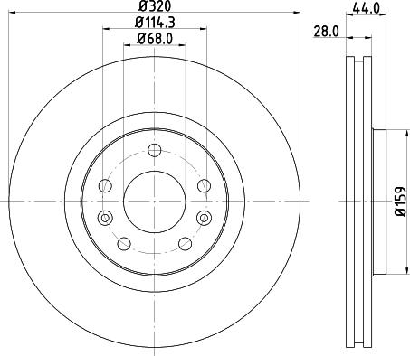 HELLA 8DD 355 124-181 - Disque de frein cwaw.fr