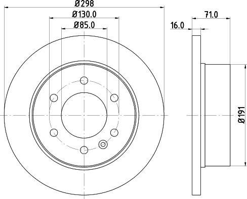 HELLA 8DD 355 124-321 - Disque de frein cwaw.fr