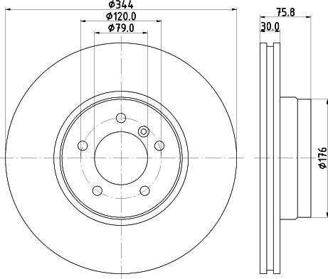 HELLA 8DD 355 124-251 - Disque de frein cwaw.fr