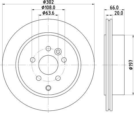 HELLA 8DD 355 124-261 - Disque de frein cwaw.fr