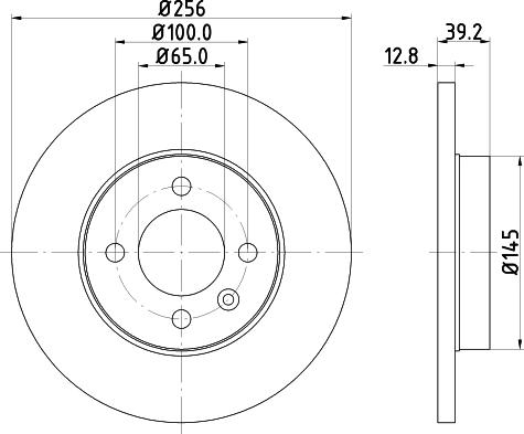 HELLA 8DD 355 124-271 - Disque de frein cwaw.fr