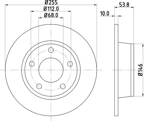 HELLA 8DD 355 124-751 - Disque de frein cwaw.fr