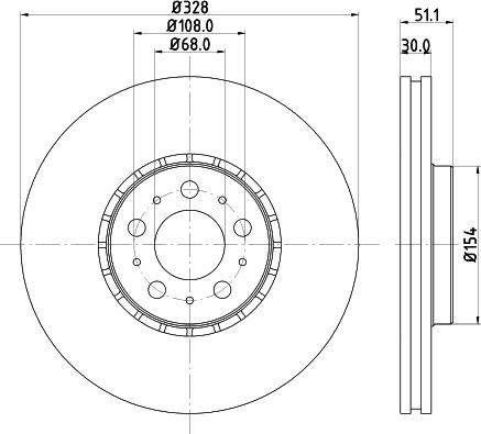 HELLA 8DD 355 125-581 - Disque de frein cwaw.fr