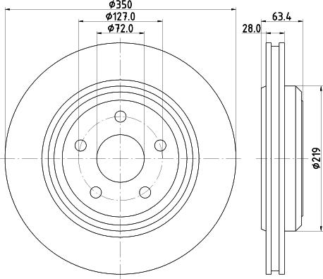 HELLA 8DD 355 125-141 - Disque de frein cwaw.fr