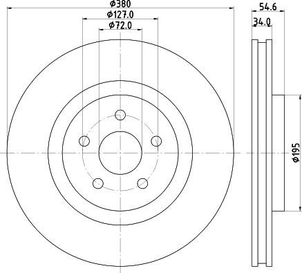 HELLA 8DD 355 125-131 - Disque de frein cwaw.fr