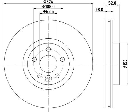 HELLA 8DD 355 126-661 - Disque de frein cwaw.fr