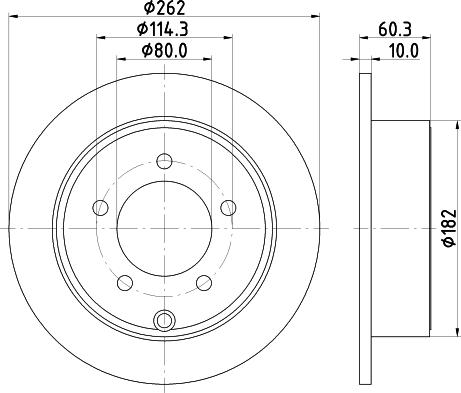 HELLA 8DD 355 120-561 - Disque de frein cwaw.fr