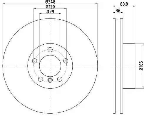 HELLA 8DD 355 120-641 - Disque de frein cwaw.fr