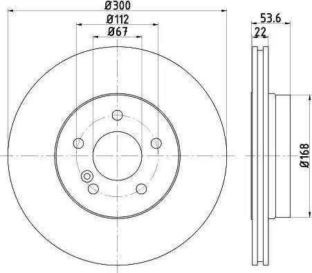 HELLA 8DD 355 121-951 - Disque de frein cwaw.fr