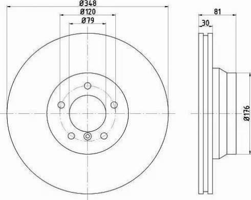 HELLA 8DD 355 121-131 - Disque de frein cwaw.fr