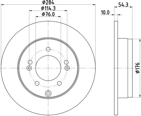 HELLA 8DD 355 128-841 - Disque de frein cwaw.fr