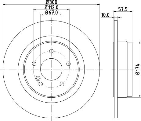 HELLA 8DD 355 123-681 - Disque de frein cwaw.fr