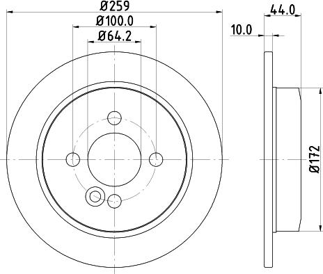 HELLA 8DD 355 123-671 - Disque de frein cwaw.fr