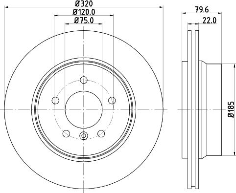 HELLA 8DD 355 123-881 - Disque de frein cwaw.fr