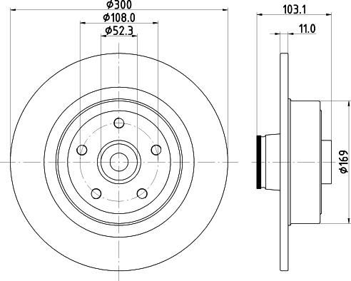 HELLA 8DD 355 123-361 - Disque de frein cwaw.fr