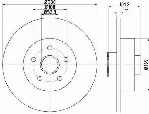 HELLA 8DD 355 120-121 - Disque de frein cwaw.fr