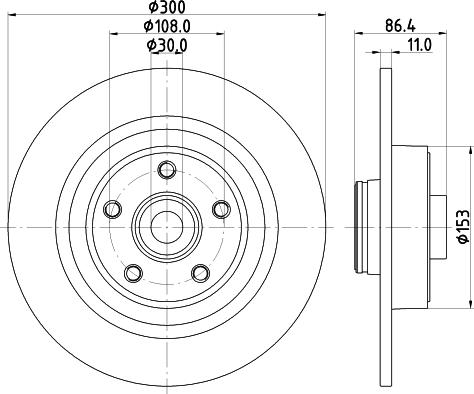 HELLA 8DD 355 123-321 - Disque de frein cwaw.fr