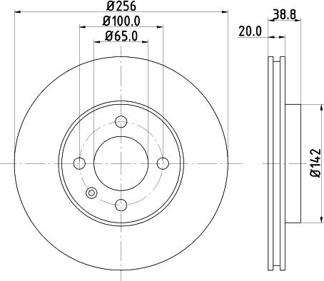 HELLA 8DD 355 123-731 - Disque de frein cwaw.fr