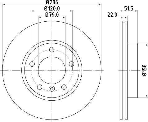 HELLA 8DD 355 123-721 - Disque de frein cwaw.fr