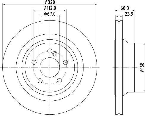 HELLA 8DD 355 122-951 - Disque de frein cwaw.fr