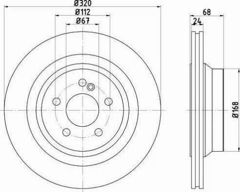 HELLA 8DD 355 122-961 - Disque de frein cwaw.fr