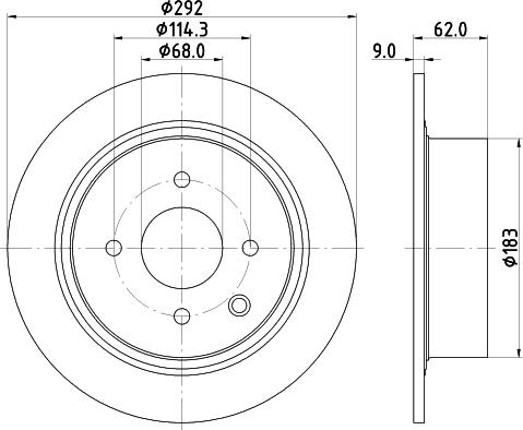 HELLA 8DD 355 122-981 - Disque de frein cwaw.fr