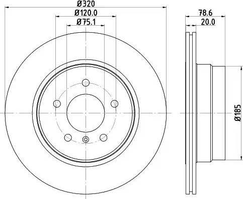 HELLA 8DD 355 122-071 - Disque de frein cwaw.fr