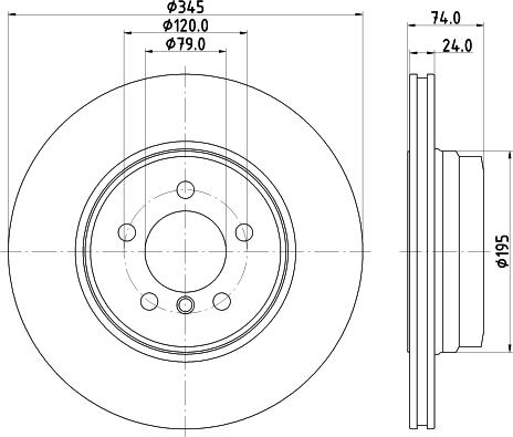 HELLA 8DD 355 122-251 - Disque de frein cwaw.fr