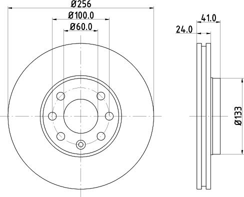 HELLA 8DD 355 127-371 - Disque de frein cwaw.fr