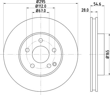 HELLA 8DD 355 127-751 - Disque de frein cwaw.fr