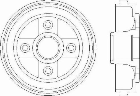 HELLA 8DT 355 300-391 - Tambour de frein cwaw.fr