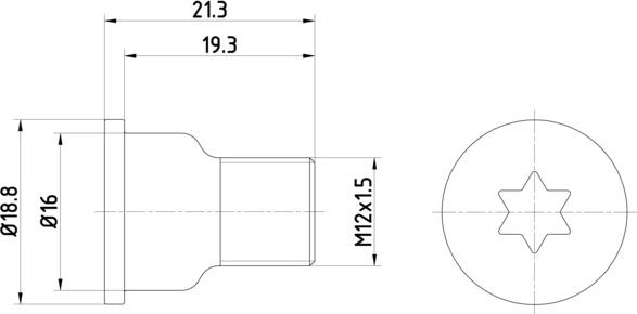 HELLA 8DZ 355 209-051 - Vis, disque de frein cwaw.fr