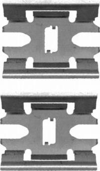 HELLA 8DZ 355 204-071 - Kit d'accessoires, plaquette de frein à disque cwaw.fr