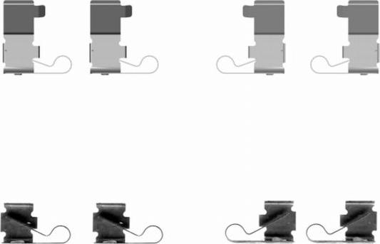 HELLA 8DZ 355 204-141 - Kit d'accessoires, plaquette de frein à disque cwaw.fr