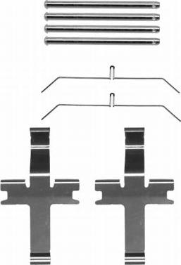 HELLA 8DZ 355 204-171 - Kit d'accessoires, plaquette de frein à disque cwaw.fr