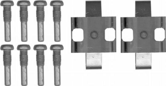 HELLA 8DZ 355 204-291 - Kit d'accessoires, plaquette de frein à disque cwaw.fr