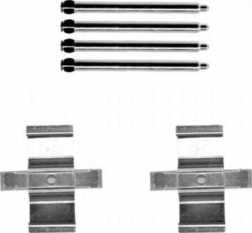 HELLA 8DZ 355 204-211 - Kit d'accessoires, plaquette de frein à disque cwaw.fr