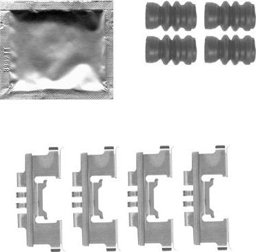 HELLA 8DZ 355 204-791 - Kit d'accessoires, plaquette de frein à disque cwaw.fr