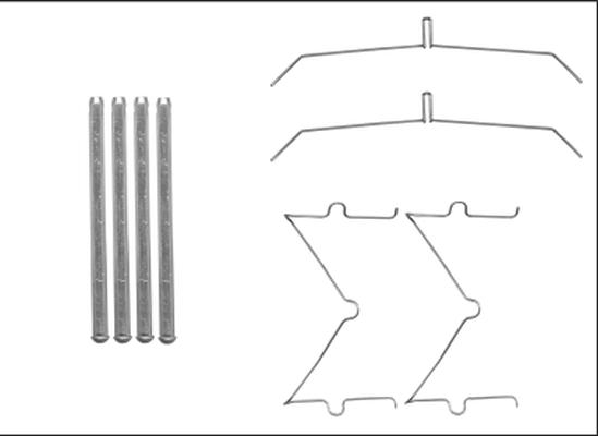 HELLA 8DZ 355 205-641 - Kit d'accessoires, plaquette de frein à disque cwaw.fr