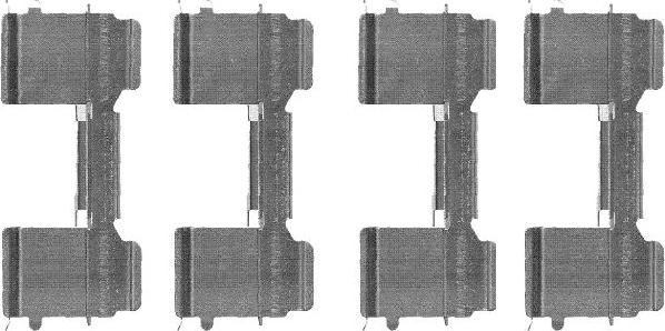 HELLA 8DZ 355 205-041 - Kit d'accessoires, plaquette de frein à disque cwaw.fr