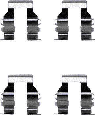 HELLA 8DZ 355 205-001 - Kit d'accessoires, plaquette de frein à disque cwaw.fr