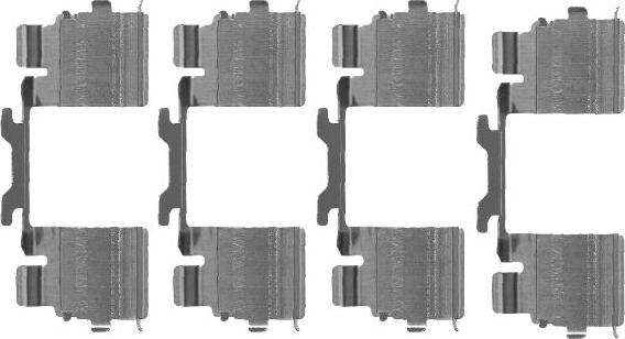 HELLA 8DZ 355 205-111 - Kit d'accessoires, plaquette de frein à disque cwaw.fr