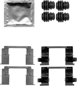 HELLA 8DZ 355 205-281 - Kit d'accessoires, plaquette de frein à disque cwaw.fr