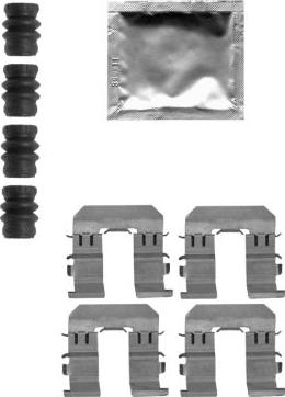 HELLA 8DZ 355 205-271 - Kit d'accessoires, plaquette de frein à disque cwaw.fr