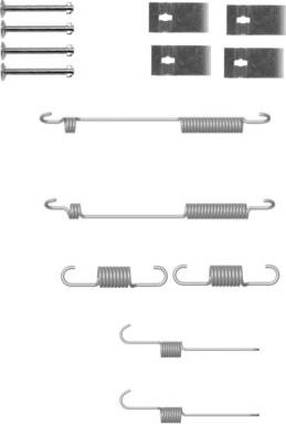 HELLA 8DZ 355 200-941 - Kit d'accessoires, mâchoire de frein cwaw.fr