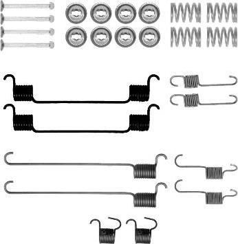 HELLA 8DZ 355 200-981 - Kit d'accessoires, mâchoire de frein cwaw.fr