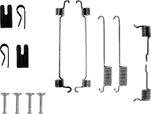 HELLA 8DZ 355 200-481 - Kit d'accessoires, mâchoire de frein cwaw.fr